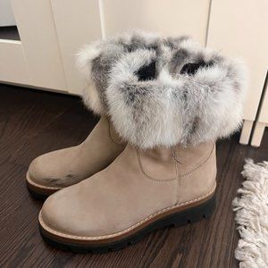 Manas Fur-Lined Suede Boots